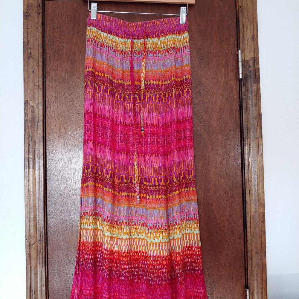 AB Studio Colorful Maxi Skirt